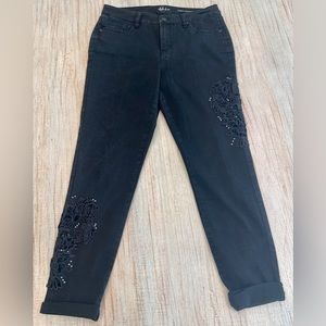 Style and Co skinny, curvy black jeans